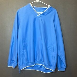 Trés Bien light blue pullover with side zipper detail 💙